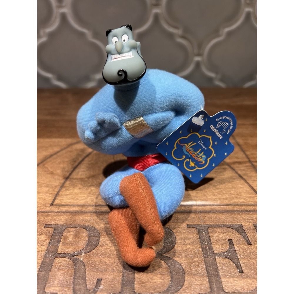 Disney/applause Small Aladdin Genie Vinyl/plush Approx 5 Inches